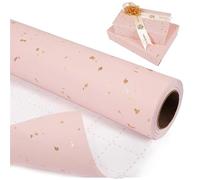 Large Roll Hot Stamping Gift Wrapping Paper Elegant Packaging For Wedding Birthday Christmas Valentine'sDay(Type-01)