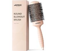 Large Round Brushing Brush,Round Brush With Ion Brush Bristles,Professional Brushing Brush For Drying And Styling,Maximum Volume And Shine,Barrel 53 Mm