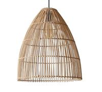Large Rustic Light 15.7 Inch Fixture Bamboo Cage Lighting-Light Adjustable Basket Shade Handmade Island Lights E26 For Kitchen Farmhouse Dining Room Living Room/40Cm