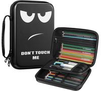 Large Semi-Rigid Eva Pencil Case With Double Zipper For Students Teens Boys Girls School Gifts Large Capacity, Large-Do Not Touch, Modern