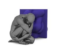 Large Silicone Mold Handmade Art Crafts Tool for Ideal for DIY Candle Soap Cake Fondant Decorations Yoga Room Ornemants Cake Fondant Molds Lace Silicone