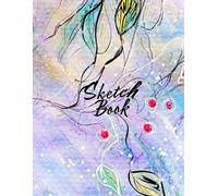 Large Sketch Book: Watercolor Ink Botanical Abstract Design: Ink Sketchbook Smooth White Paper 8.5" X 11" - 120 Pages Blank Paper Art Pads for Drawing (Premium Artistic Cover Vol. 16)