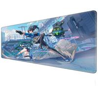 Large souris | Waterproof XXL Mouse Pad | Non slip rubber base | Girl anime game mouse pad adapté pour PC et ordinateur portable gaming keyboard pad (H, 70 × 30 cm)