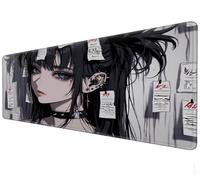Large souris | Waterproof XXL Mouse Pad | Non slip rubber base | Girl anime game mouse pad adapté pour PC et ordinateur portable gaming keyboard pad (C, 70 × 30 cm)