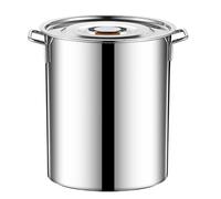 Large Stainless Steel Cooking Pot With Lid - Versatile Pasta, Soup & Stock Pot For Induction, Gas & Electric Stoves - Dishwasher Safe, Durable Kitchen Essential(30 * 30Cm/21L)