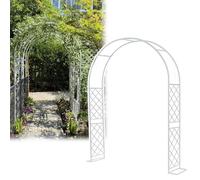 Large support de voûte plantaire - 140 à 370 cm - Pergola de jardin en métal - Décoration - Treillis en acier durable pour plantes grimpantes - Résistant aux intempéries - Tonnelle de mariage pour