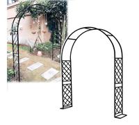 Large support de voûte plantaire - 140 à 370 cm - Pergola de jardin en métal - Décoration - Treillis en acier durable pour plantes grimpantes - Résistant aux intempéries - Tonnelle de mariage pour
