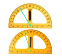 Large Teacher Protractor - Big Digital Design, Math Teaching Compass Protractor, Multifunctional Geometry Tool For Engineers, Classroom, Dry Erase Board, Math Instruction, Angle Measurement, Drafting