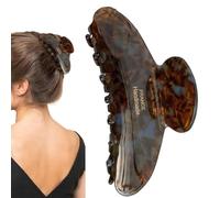 Large Tortoise Clip, Cellulose Acetate Hairpin, Non-Slip Barrettes, French Style Claw Clip, Durable Hair Jaw Clip, Stylish Hair Accessories, Strong Hairpin for Women, Elegant Hair Barrettes