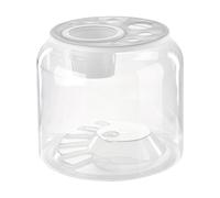 Large Tortoise Tank, Turtle Enclosure with Lid, Turtle Tank with Transparent Lid, Transparent Fish Tank Turtle Tank Pet Material Household, Turtle Box with White Lid Round for Living Room