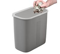 Large Trash Can - Versatile Bathroom Bin | 11.02x6.69x11.02inch Trash Containers for Office School, Multipurpose Garbage Basket, Bedroom Wastebasket, Waste Container for Bedroom Living Room