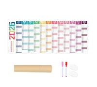 Large Wall Calendar, Paper 39.37x16.54 Inch - Larg e Dry Erase Wall Calendar with Dry Wipe Pen, Home, Office | Wаll Calendař ŴithDry Wipe Pen Ŵith a 12-month span, yearly summaries