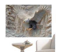 Large Wall Tapestry - Modern Art Eagle for Realistic Wildlife | Big Tapestry Aesthetic, Dorm Hotel Restaurant Bar Birthday Housewarming Party Decorations, Home Interior Accent for Stylish Spaces
