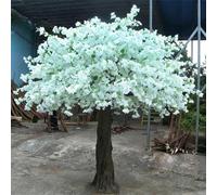 Large White Artificial Cherry Blossom Tree - Dense Silk Blossoms for Commercial & Residential Use, Easy Assembly, Ideal for Event Centerpieces(1.8mx1.5m)