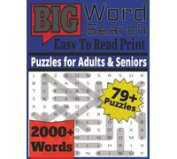Large Word Search Puzzle Book: Word Searches With Easy To Read Print For Adults, Seniors, With Interesting Topics In It | 2000+ Words 168 Pages 8.5 X ... 79+ Interesting Puzzles ... Best for Relax