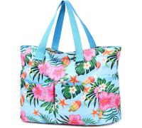 Large Xxl Beach Bag With Zip Waterproof Beach Tote Lightweight Summer Shoulder Bag For Holidays,Travel,Beach,Pool,Shopping,Gym,45 Litres