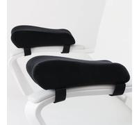 LargeLeaf Coussinets d'accoudoir ergonomiques pour chaise Coussin de coude Soulagement de la pression Chaise de bureau Accoudoir de chaise de jeu avec coussinets d'accoudoir en mousse à mémoire