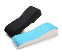 LargeLeaf Lot de 2 accoudoirs ergonomiques en Gel pour Chaise de Bureau ou de Jeu avec accoudoirs en Mousse à mémoire de Forme