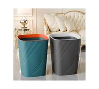 Largement utilisé Corbeille à Papier, Plastique, carrée, sans Couvercle, avec Anneau de Compression, Corbeille for la Maison, Cuisine, Le Bureau, Grande/Petite, Verte et Noire, lot Deux(Petit)