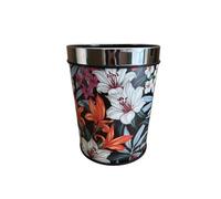 Largement utilisé Corbeille à Papier Ronde en Plastique for Chambre Coucher, Salon, Cuisine et Bureau imprimée avec Anneau de Pression 6/13L(Grand)
