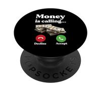 l'argent Appelle Le Cadeau du PDG de l'entrepreneur Hustle PopSockets PopGrip Adhésif