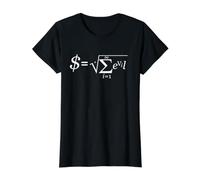 l'argent est la Racine de Toutes Les formules mathématiques maléfiques T-Shirt Graphique avec Valeur, Femme, Noir, M