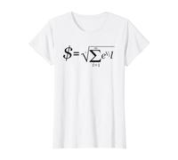 l'argent est la Racine de Toutes Les formules mathématiques maléfiques T-Shirt Graphique avec Valeur, Femme, Blanc, M