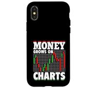 l'argent grandit sur Les Graphiques - Stock Trading Crypto Day Trader Coque pour iPhone X/XS