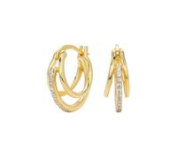 L'argent sterling est toujours incrusté de trois anneaux incrustés de zirconium. Bijoux au design simple et polyvalent pour femme, Métal