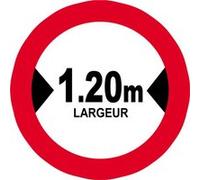 Largeur de passage 1.20m - 15cm - Sticker/autocollant