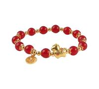 Largeur Largeur Mm Bracelet Anneaux une exclusivité de l'année du bracelet en perles de jade blanc naturel couleur fleur de cerisier, frais et élégant pour femme. Mm Bracelet En En Bijoux (A, 20.00)