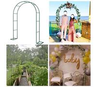 Largeur Latérale 25 Cm Arche De Jardin En Métal Pour Plantes Grimpantes, Arcade De Rosier Solide Et Résistante Aux Intempéries Pour Cérémonie, Fête Nuptiale, Décoration D'arche D'arrière-cour(Color:Da
