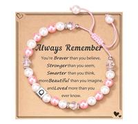 Largeur Pour Bracelets Élastique Anneaux anniversaire, Noël, Saint-Valentin, cadeaux pour fille, petite-fille, adolescentes, cadeaux de remise de diplôme pour Plusieurs Mm Cadeau Jonc (Q, One Size)