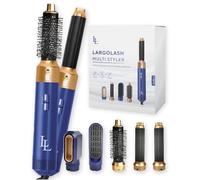 Largolash Brosse Soufflante Sèche-Cheveux 5 en 1 - Lisseur Cheveux, Brosse Cheveux, Boucleur à Cheveux, Brosse Chauffante, Pour un Brushing Professionnel, Tous les Types de Cheveux (Bleu)