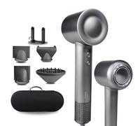 Largolash Seche cheveux Professionnel Ionique 2000W Hair Dryer avec 4 Attaches magnétiques et Diffuseur pour des boucles naturelles (Argent)