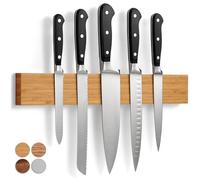 LARHN Porte-Couteaux Aimanté - Bambou, 40 cm - Barre Aimantée
