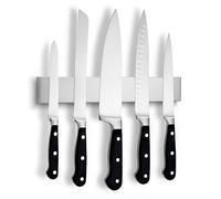 LARHN Porte Couteaux Aimanté en Acier Inoxydable, 30 cm - Aimant Couteau Mural - Bloc Couteaux Cuisine Vide