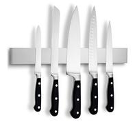 LARHN Porte Couteaux Aimanté en Acier Inoxydable, 40 cm - Aimant Couteau Mural - Bloc Couteaux Cuisine Vide