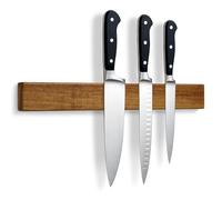 LARHN Porte-Couteaux Aimanté Néodyme - Acacia, 40 cm - Barre Aimantée