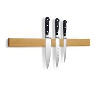 LARHN Porte-Couteaux Aimanté Néodyme - Bambou, 60 cm - Barre Aimantée