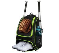 LARIPOP Sac à dos de baseball pour enfant - Sac à dos pour softball et équipement de T-ball avec compartiment séparé pour chaussures, sac de softball pour adulte pour gants de baseball, casque et