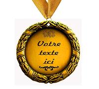 Larius Group Médaille | Cadeau Personnel Meilleure Maman Papa du Monde | Votre Texte personnalisé | Cadeau de Noël, Cadeau d'anniversaire (Votre Texte personnalisé)