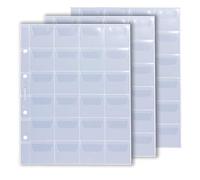 Larius Les Pochettes et Les Feuilles numismatiques de, pour des pièces de 2 Euros, pour pièces commémoratives de différentes Tailles, Format Optima. (5 pièces, 24 cellules jusqu'à 40 mm Ø)