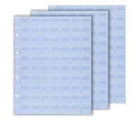 Larius Les Pochettes et Les Feuilles numismatiques de, pour des pièces de 2 Euros, pour pièces commémoratives de différentes Tailles, Format Optima. (5 pièces, 70 cellules jusqu'à 18 mm Ø)