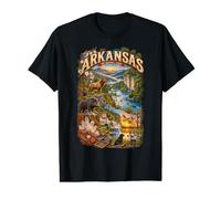 L'ARKANSAS, ÉTAT Naturel EST. 1836 Aventure en Plein Air T-Shirt Graphique avec Valeur
