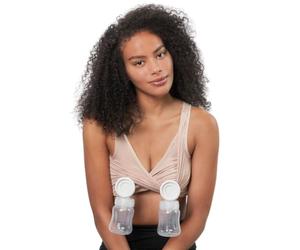 Larken X Soutien-Gorge décontracté - Allaitement et pompage Mains Libres, Medium, Polyester, élasthanne