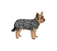 Larkson Imperméable pour Chien Gris Léo - Jonte - Manteau Pluie & Hiver pour Petit & Moyenne Chiens - Parapluie pour Chien - Colonne d'eau 10 000 mm - Réglable - Réfléchissant et Lumineux