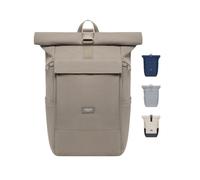 LARKSON Sac à Dos Femme Homme Gris - No 4 Large - Sac à Dos De Voyage Grand Format - Backpack Avec Compartiment Pour Ordinateur Portable 16 Pouces - Hydrofuge
