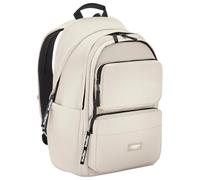 LARKSON Sac à Dos Fille & Garçon Beige - No 3 Advanced - Sac Ordinateur 16" pour Collège, Sport & Voyage - Grand Sac à Dos de Loisirs pour Hommes & Femmes - En PET recyclé - Imperméable