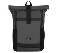 Larkson Sac à Dos Roll Top Femmes & Hommes Gris - No 2 - Backpack pour l'École, l'Université - Compartiment Ordinateur Portable 16 Pouces - Hydrofuge